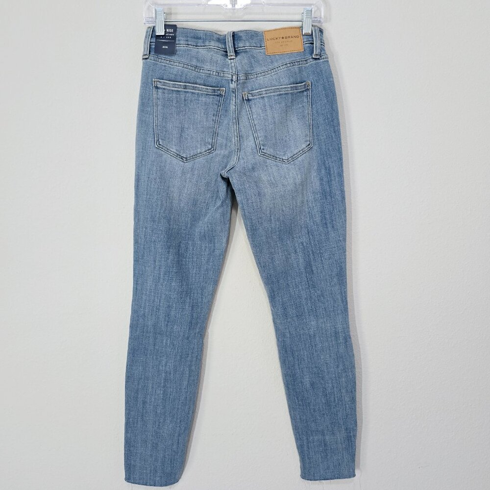Lucky Brand Ava Mid Rise Skinny Jeans 28 Light Wash Stretch NWT - Picture 2 of 8